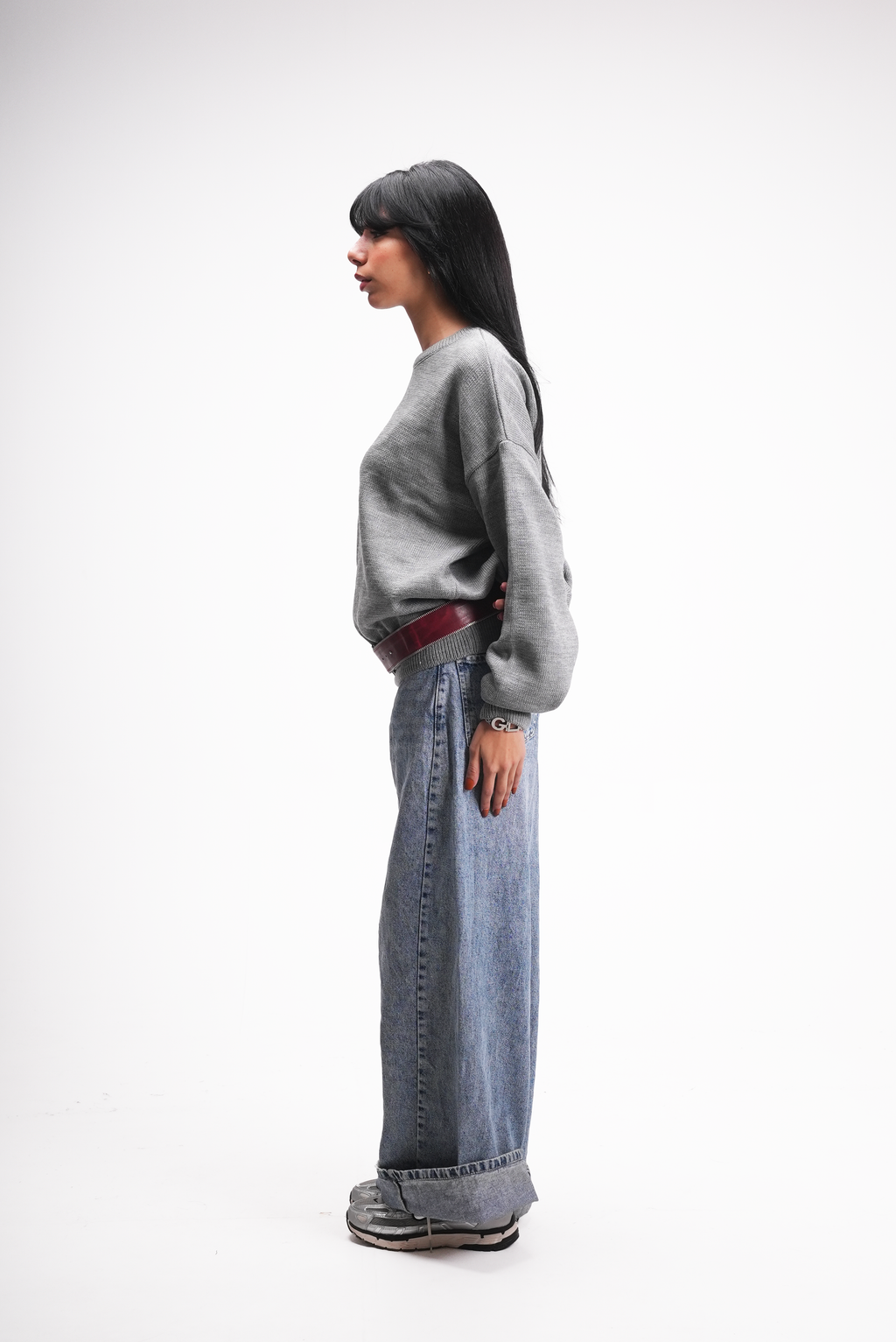 Grey Knitted Sweater