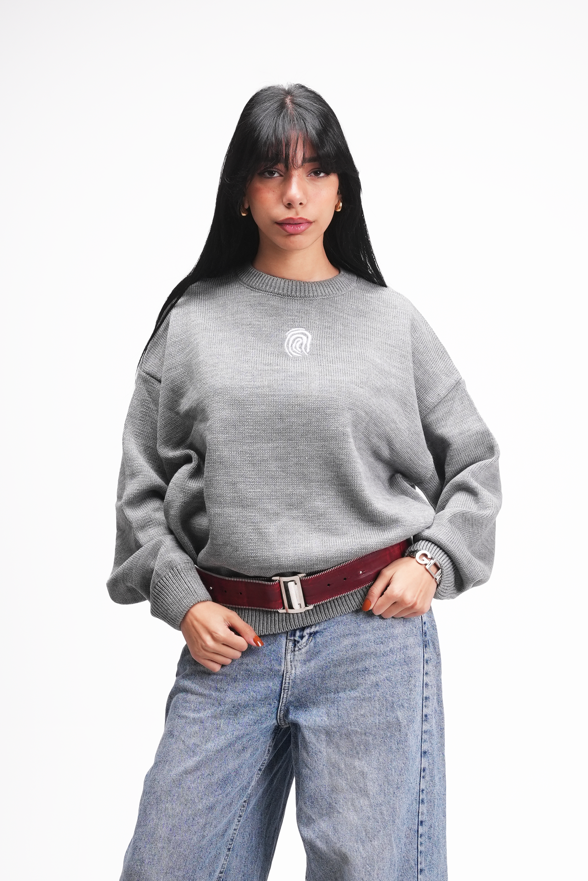 Grey Knitted Sweater