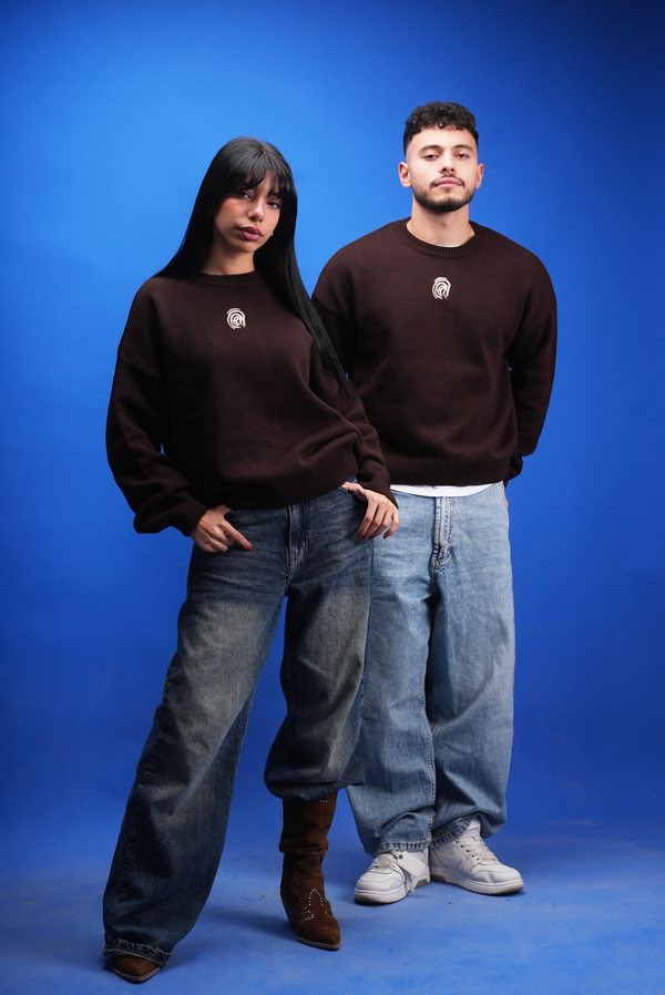 Brown Knitted Sweater