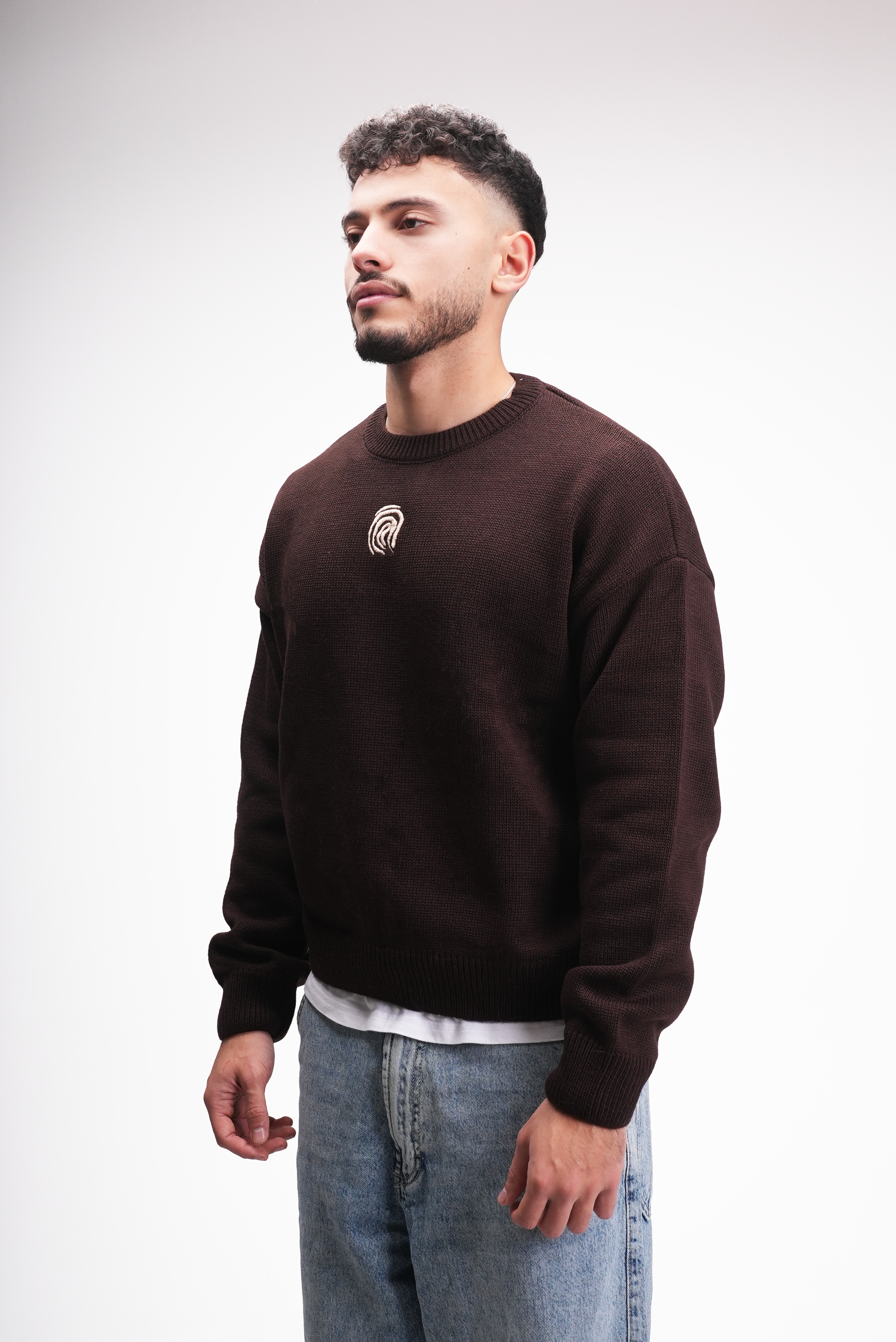 Brown Knitted Sweater