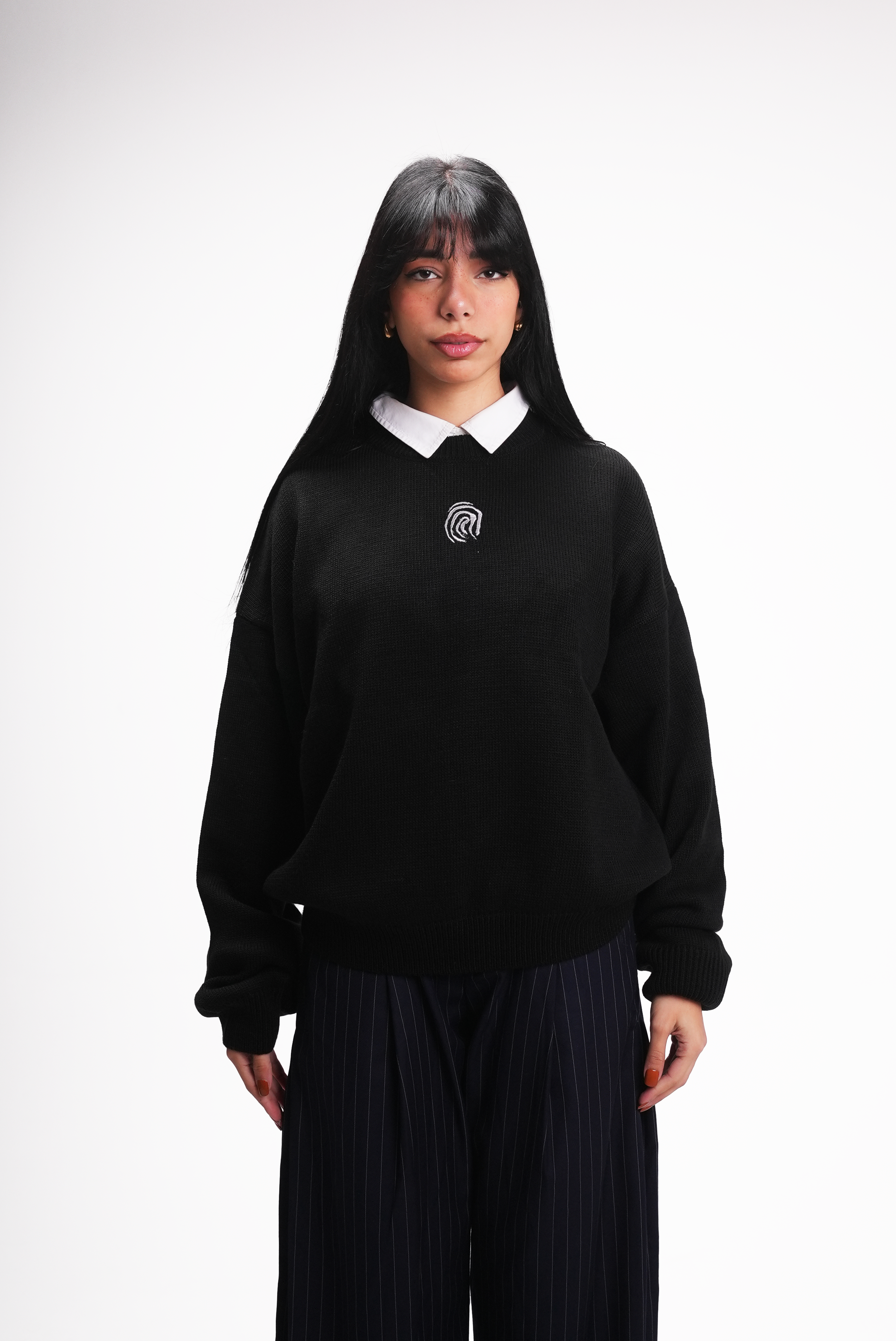 Black Knitted Sweater