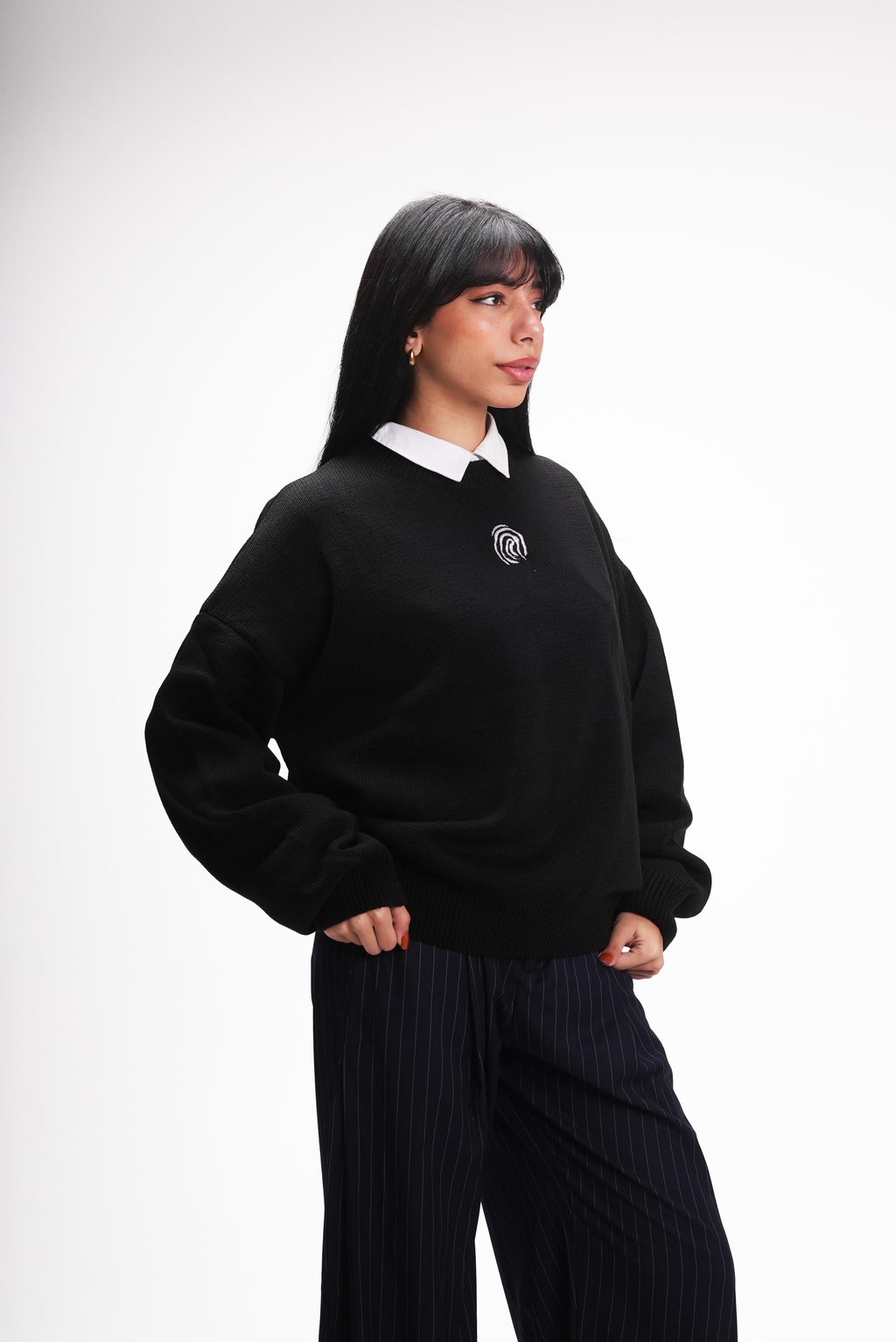 Black Knitted Sweater