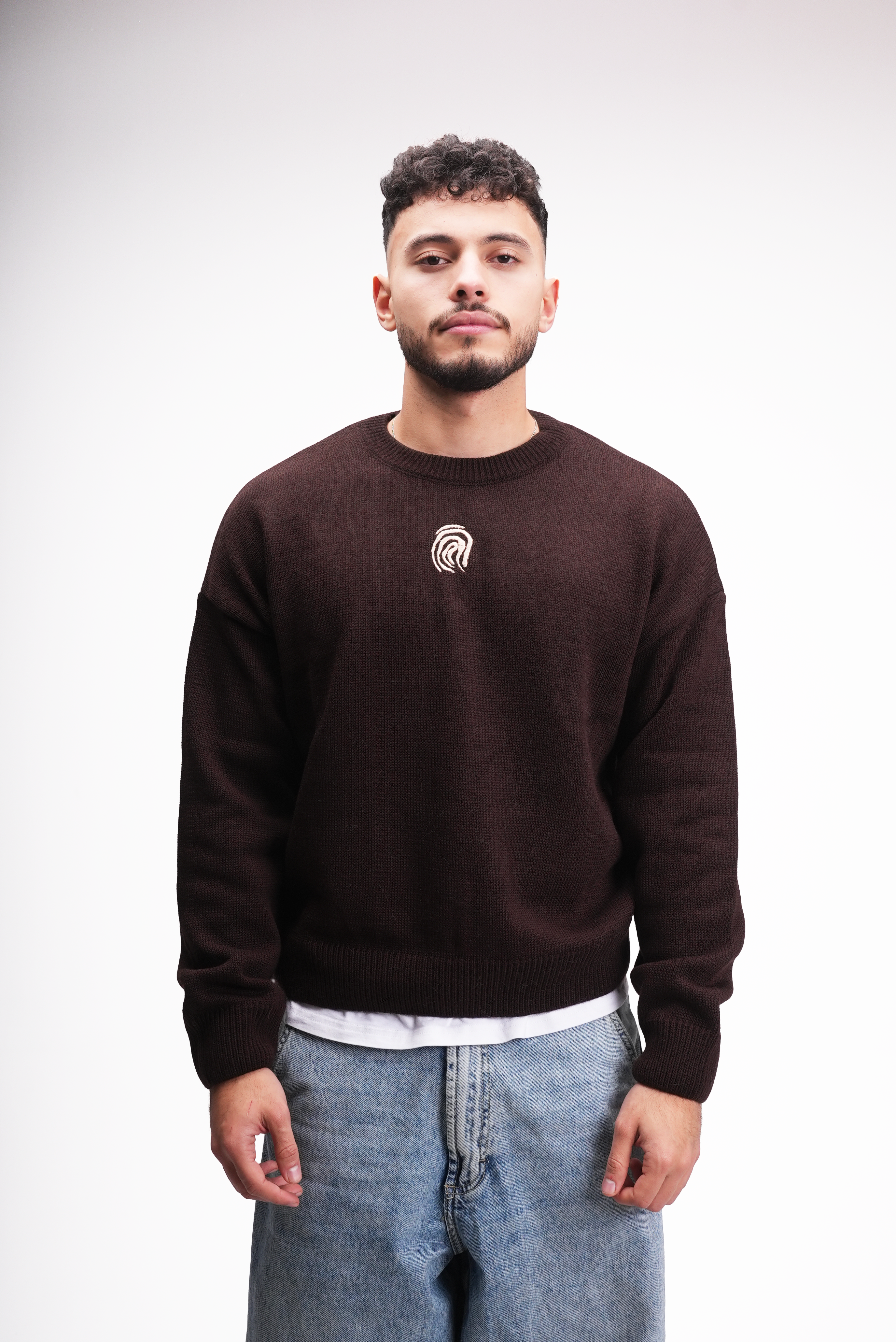 Brown Knitted Sweater