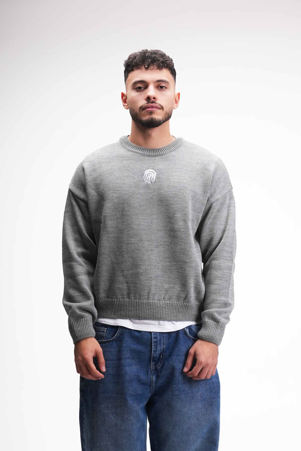 Grey Knitted Sweater