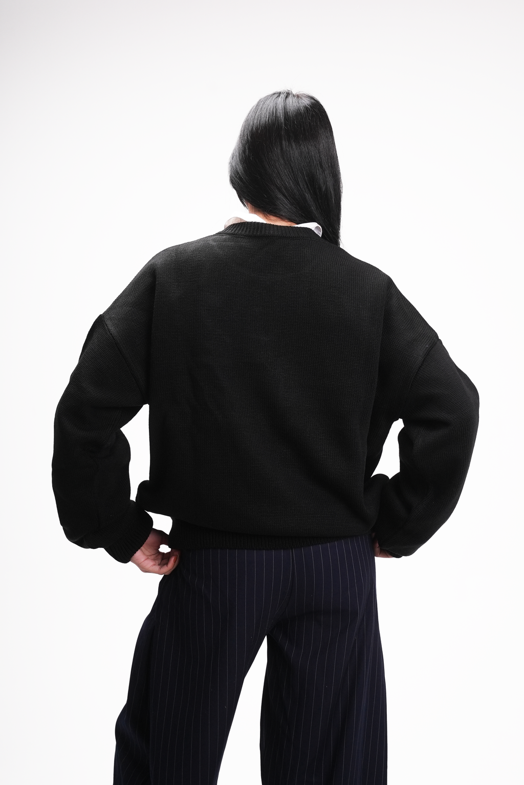 Black Knitted Sweater