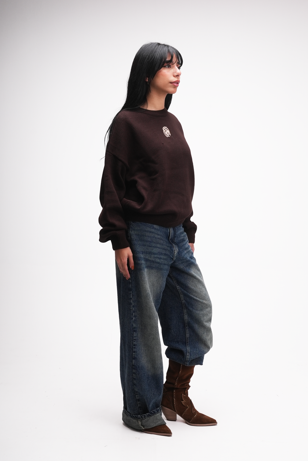 Brown Knitted Sweater