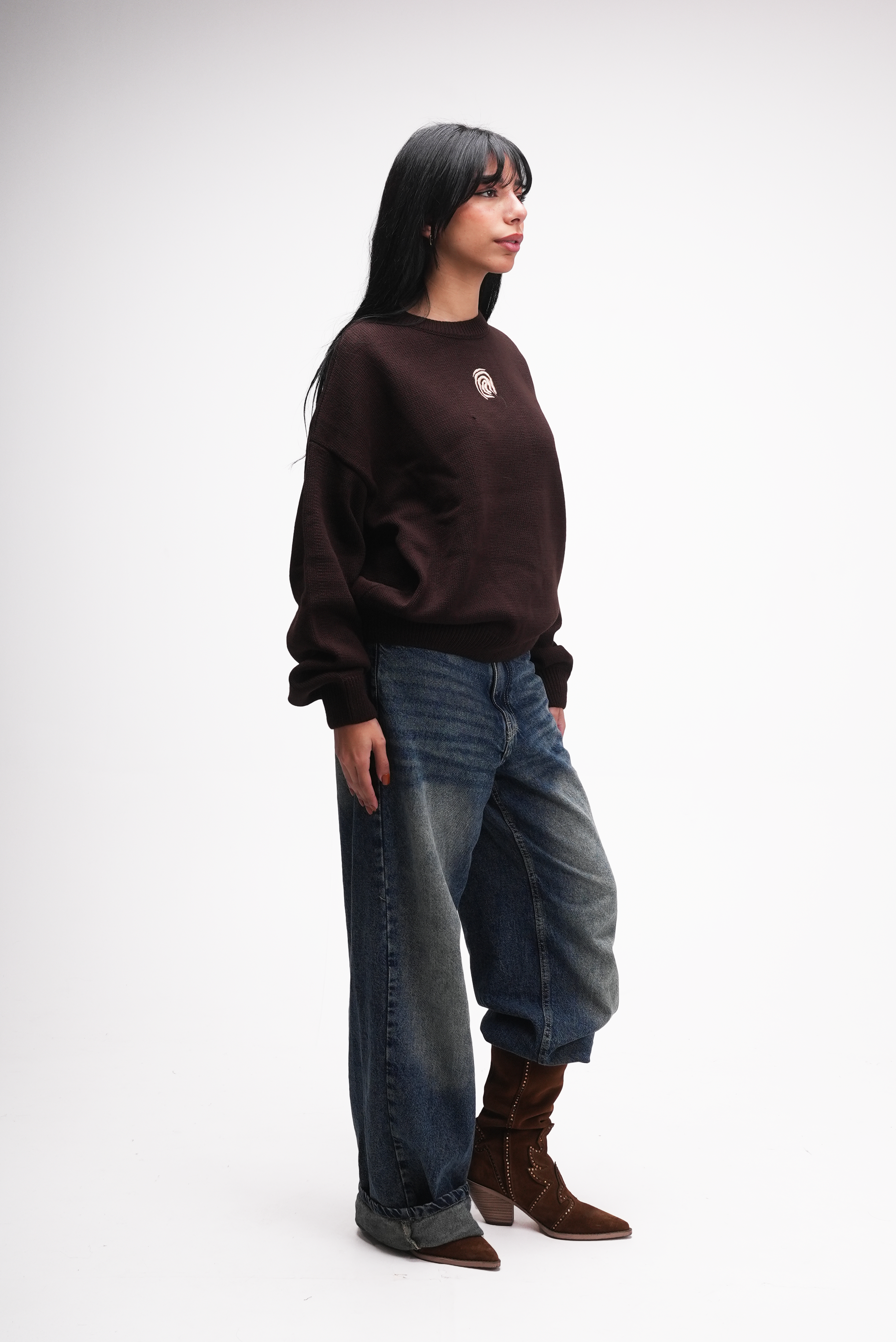 Brown Knitted Sweater