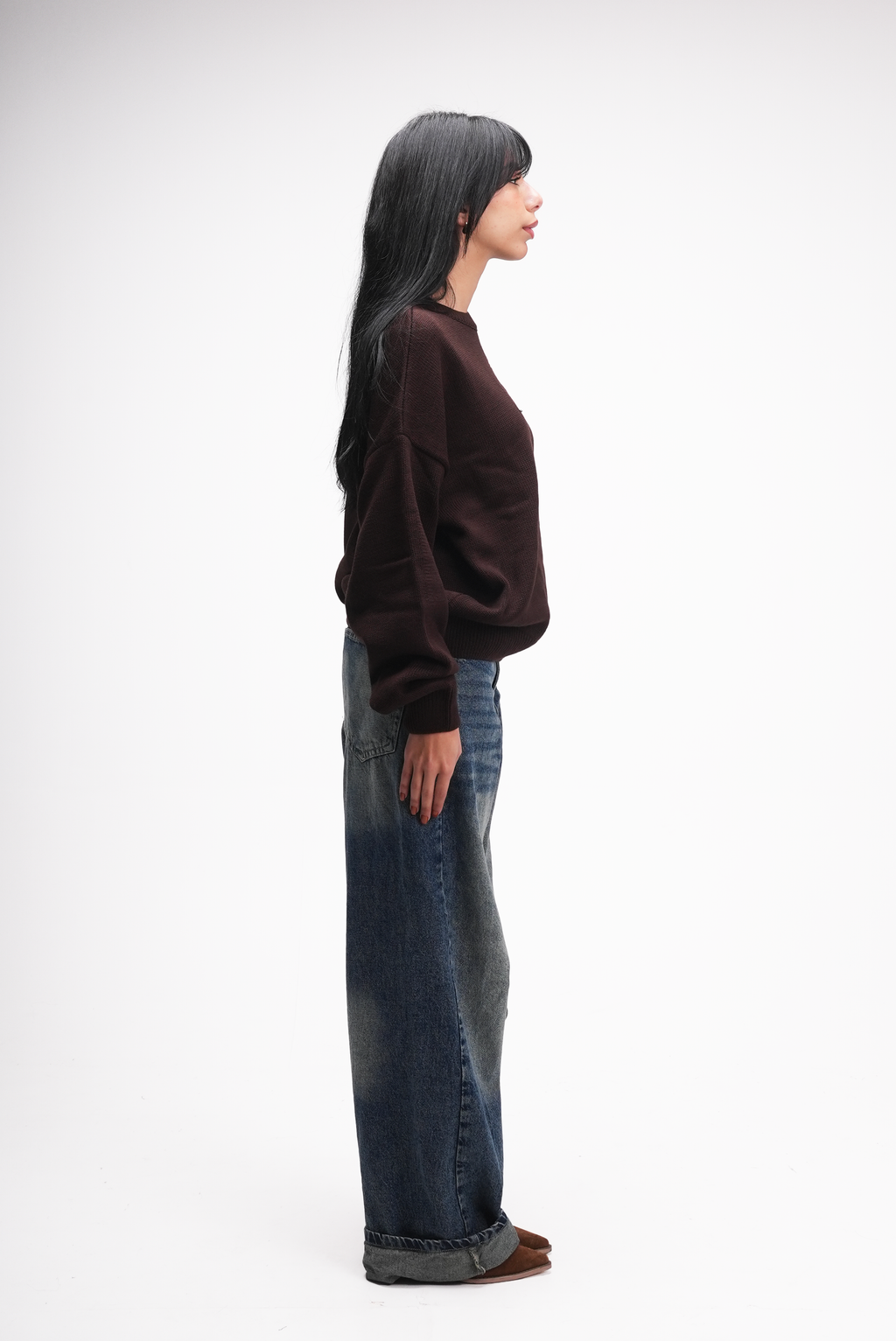 Brown Knitted Sweater