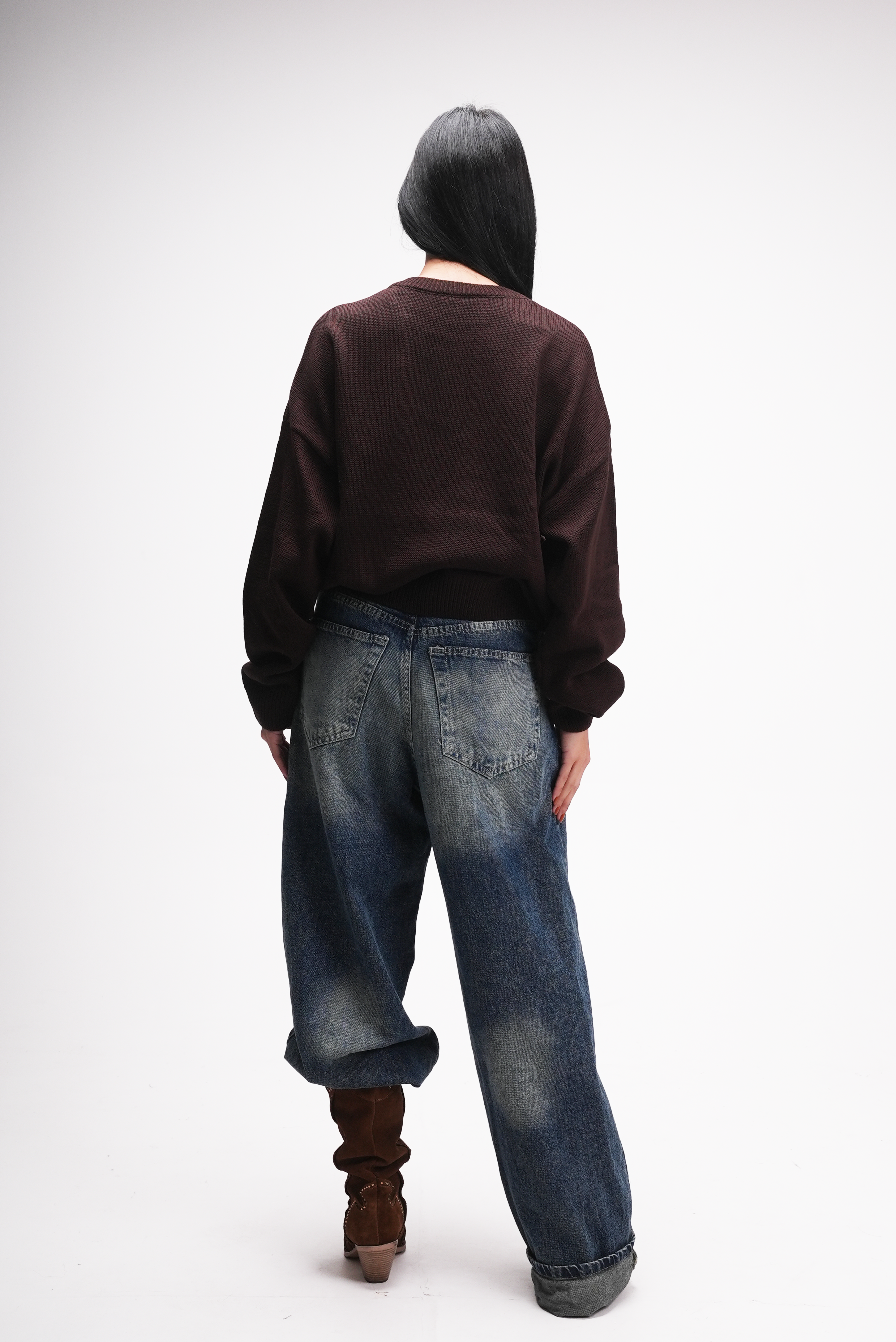 Brown Knitted Sweater