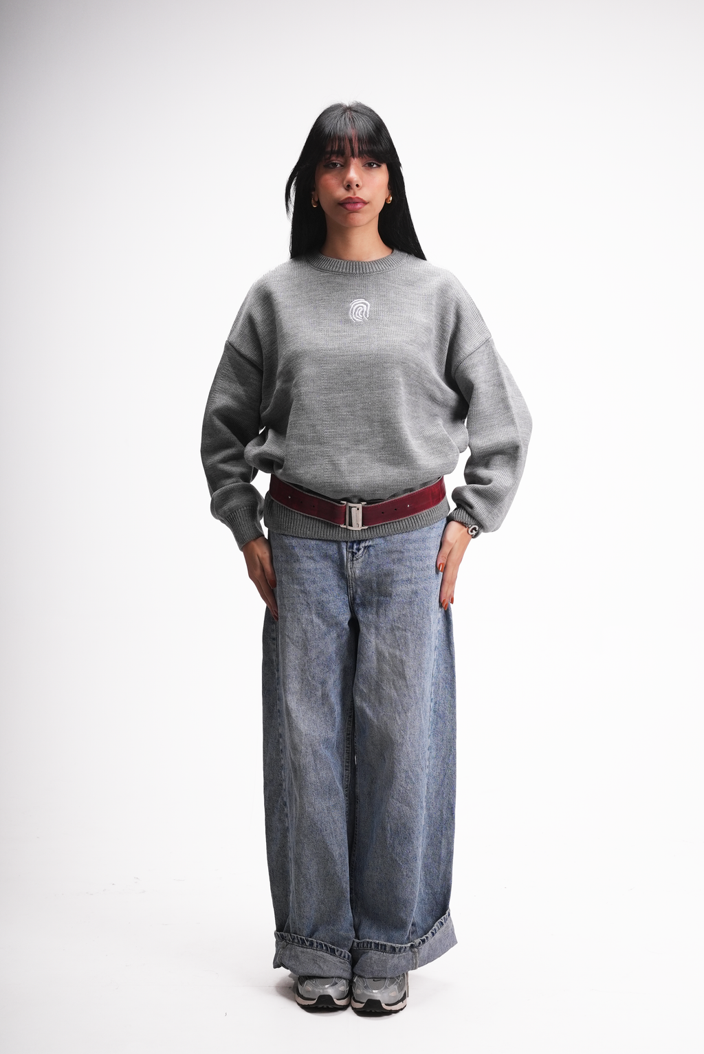 Grey Knitted Sweater