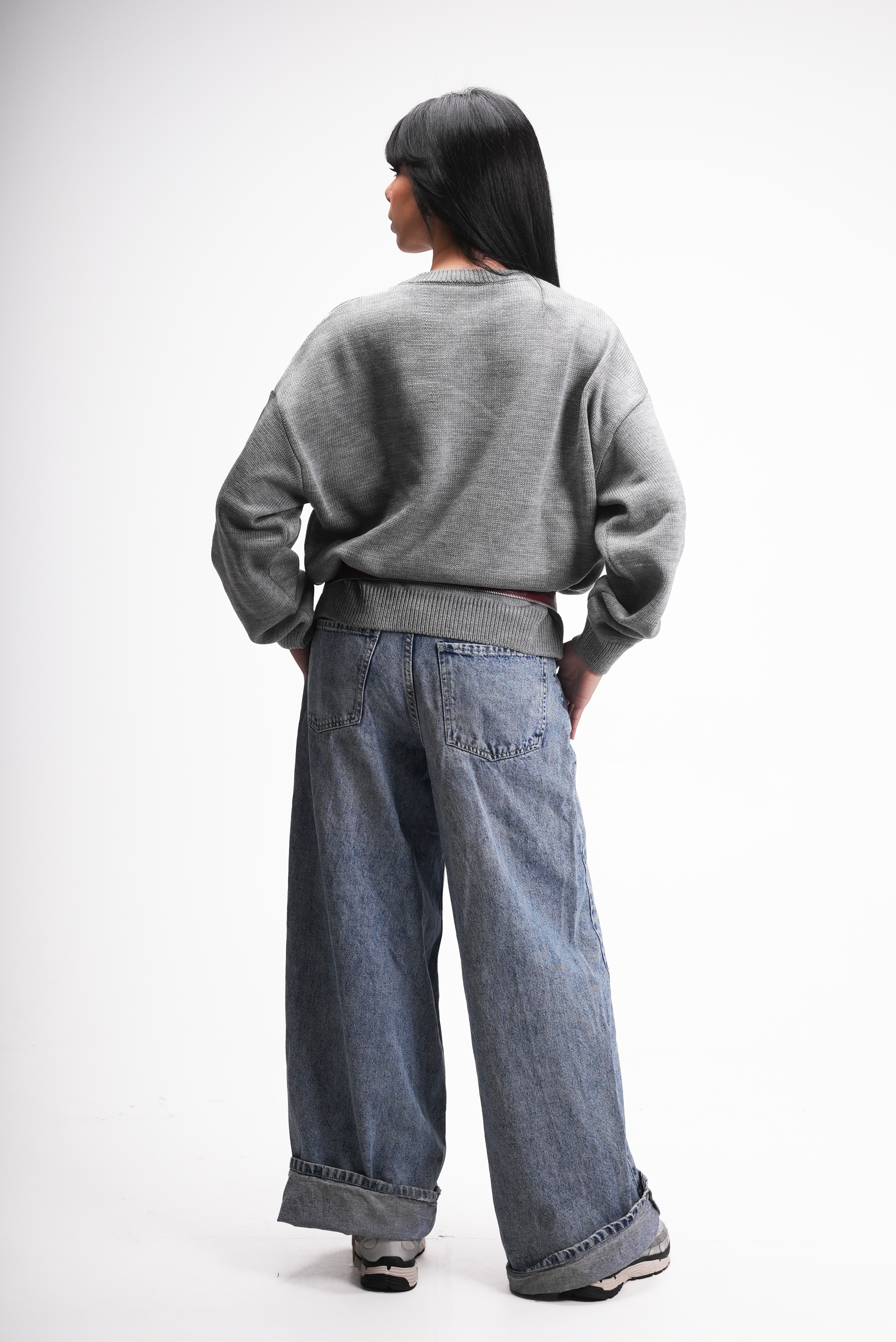 Grey Knitted Sweater